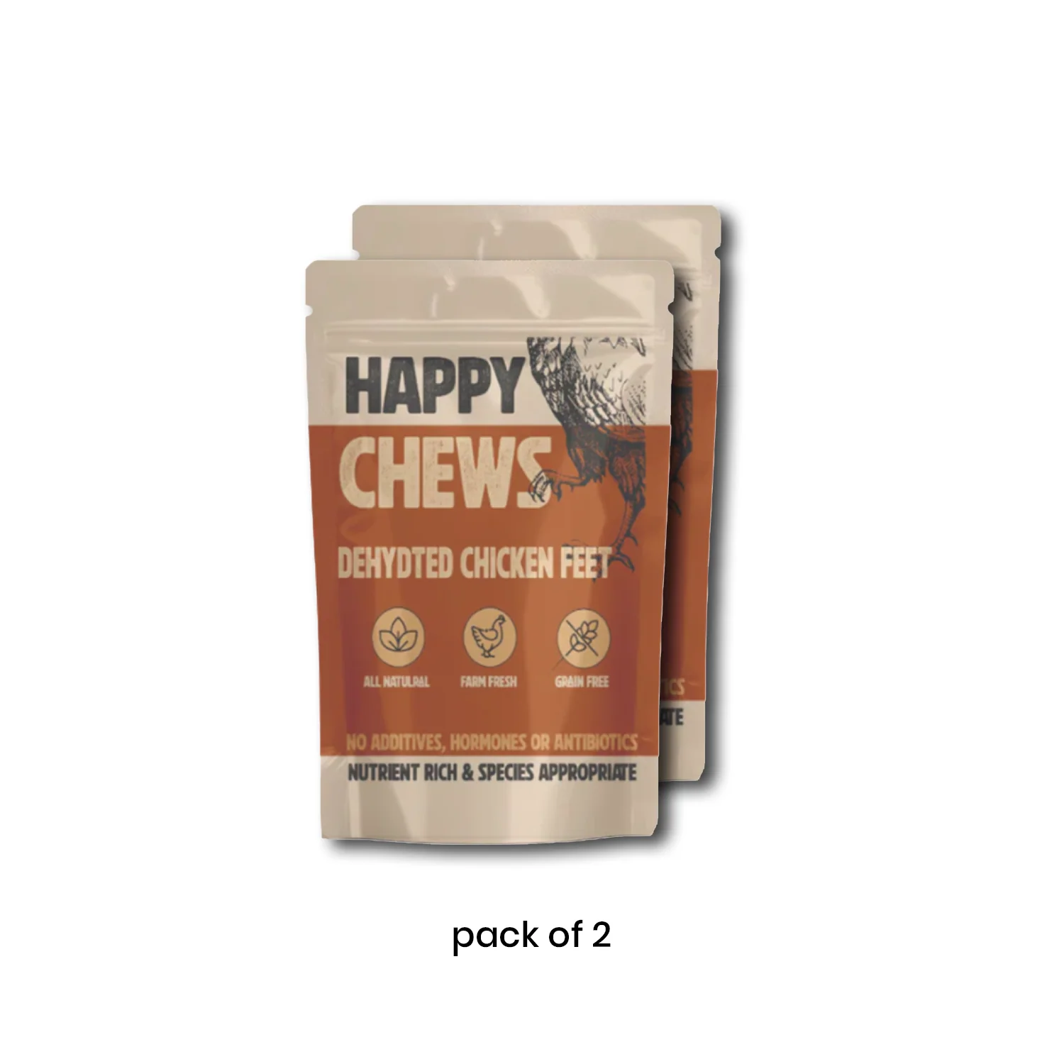 Nootie Happy Chews – Dehydrated Chicken Feet Dog Treats (80g) | Natural, Protein-Rich Chew for Joint & Dental Health - Image 13