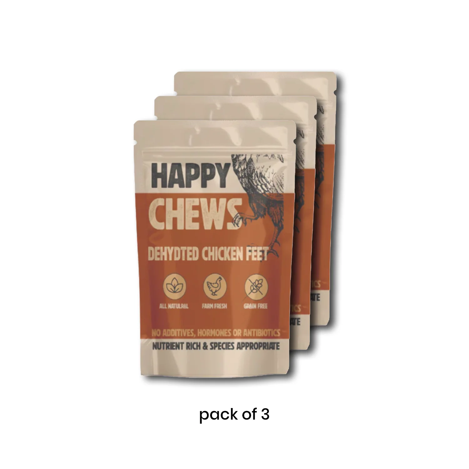 Nootie Happy Chews – Dehydrated Chicken Feet Dog Treats (80g) | Natural, Protein-Rich Chew for Joint & Dental Health - Image 14
