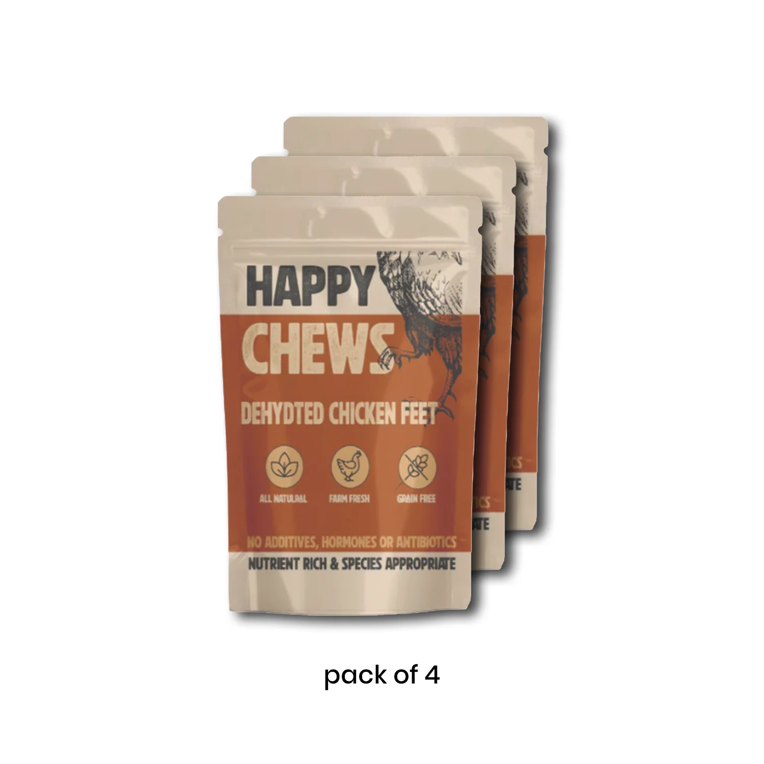 Nootie Happy Chews – Dehydrated Chicken Feet Dog Treats (80g) | Natural, Protein-Rich Chew for Joint & Dental Health - Image 15