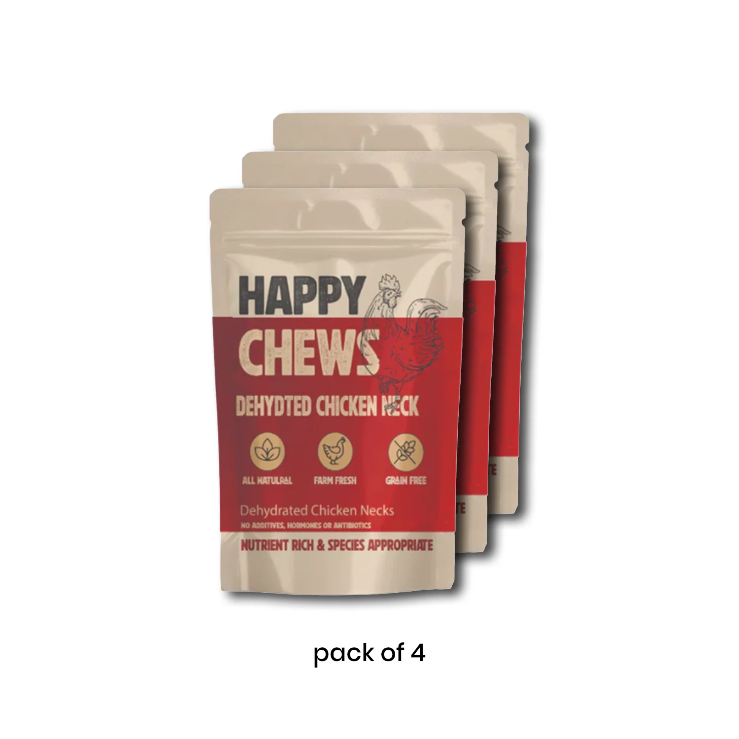 Nootie Happy Chews – Dehydrated Chicken Neck Dog Treats (80g) | All-Natural, High-Protein, Crunchy Snack - Image 15