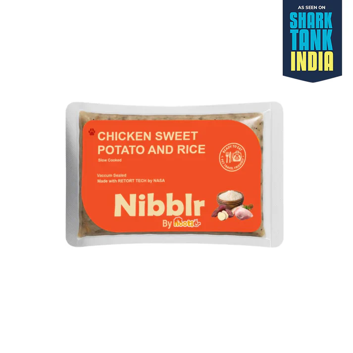 Nibblr Chicken Sweet Potato & Rice Dog Food – 300g