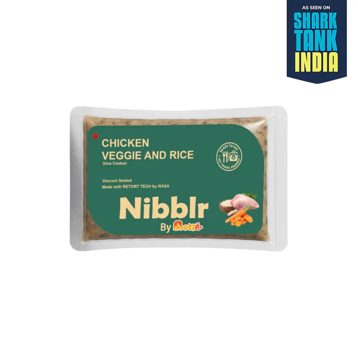Nibblr Chicken Veggie & Rice Dog Food ā 300g