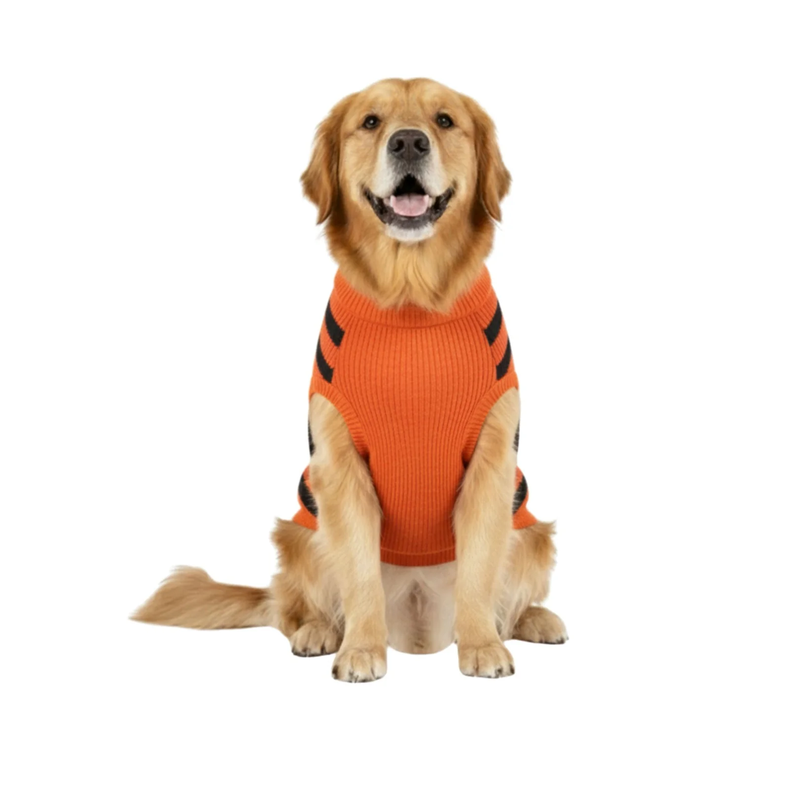 Nootie Dog Sweater Tiger Print, Orange – Stylish Winter Knitwear for All Breeds - Image 2