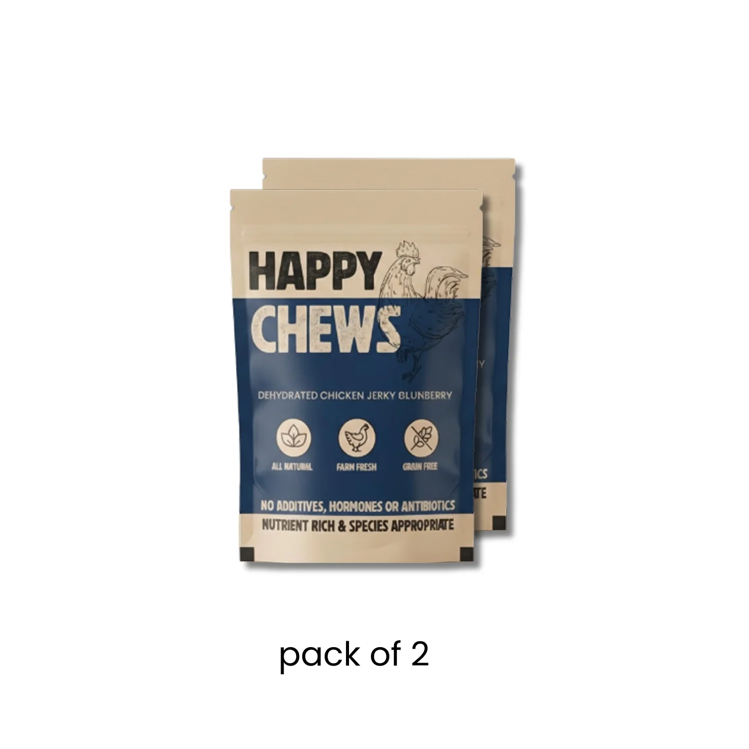 Nootie Happy Chews – Dehydrated Chicken Jerky Blueberry Dog Treats (50g) | All-Natural, Grain-Free Protein Snack - Image 13