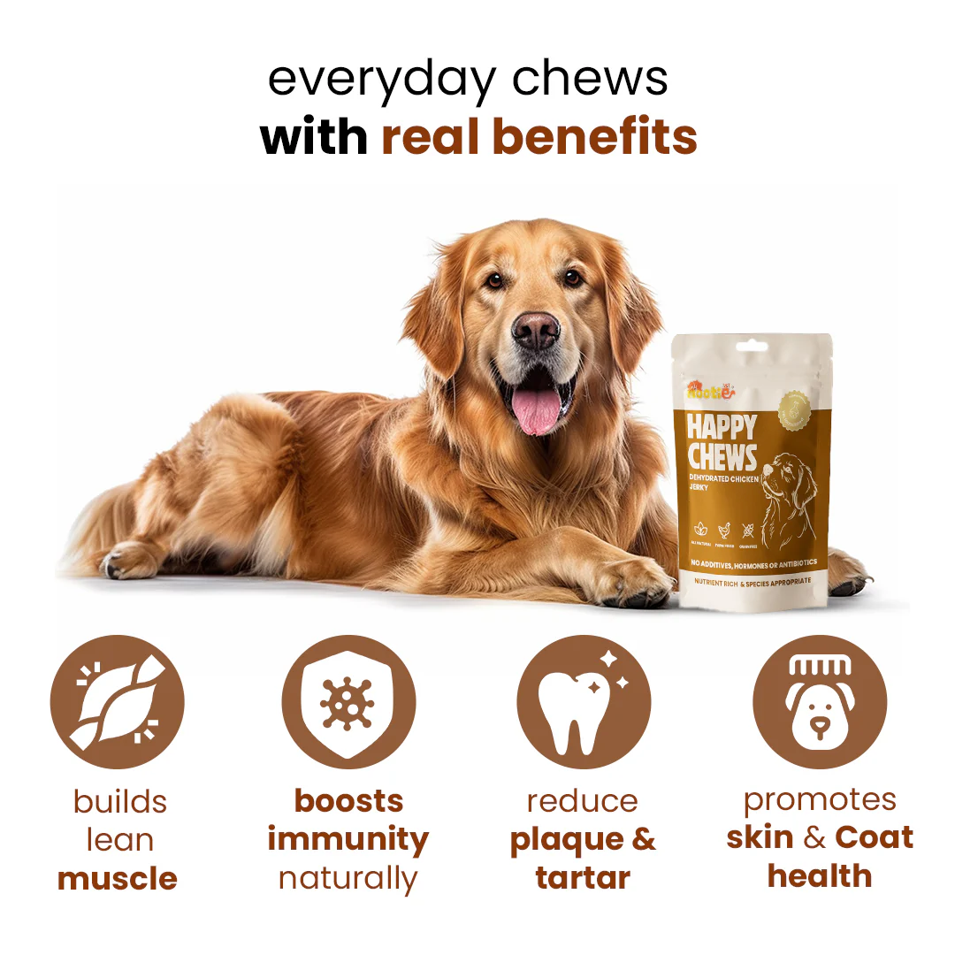 Nootie Happy Chews – Dehydrated Chicken Jerky Dog Treats – 80g - Image 5