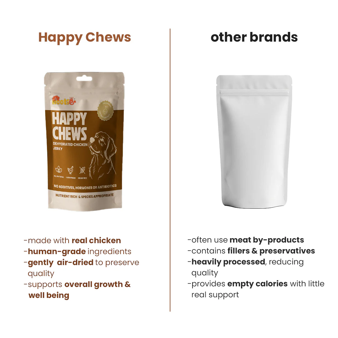 Nootie Happy Chews – Dehydrated Chicken Jerky Dog Treats – 80g - Image 6