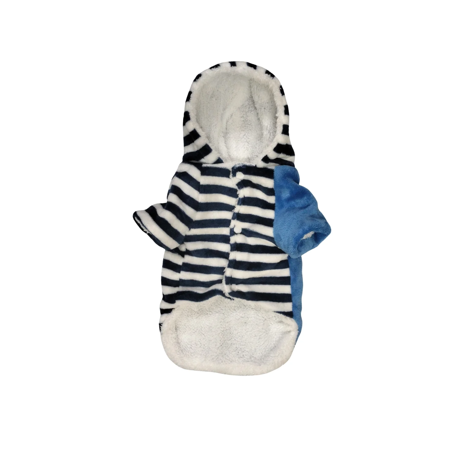 Nootie Winter Double Layer Jumpsuit with Hoodie for Dogs | Blue-White | Warm, Soft & Lightweight - Image 7