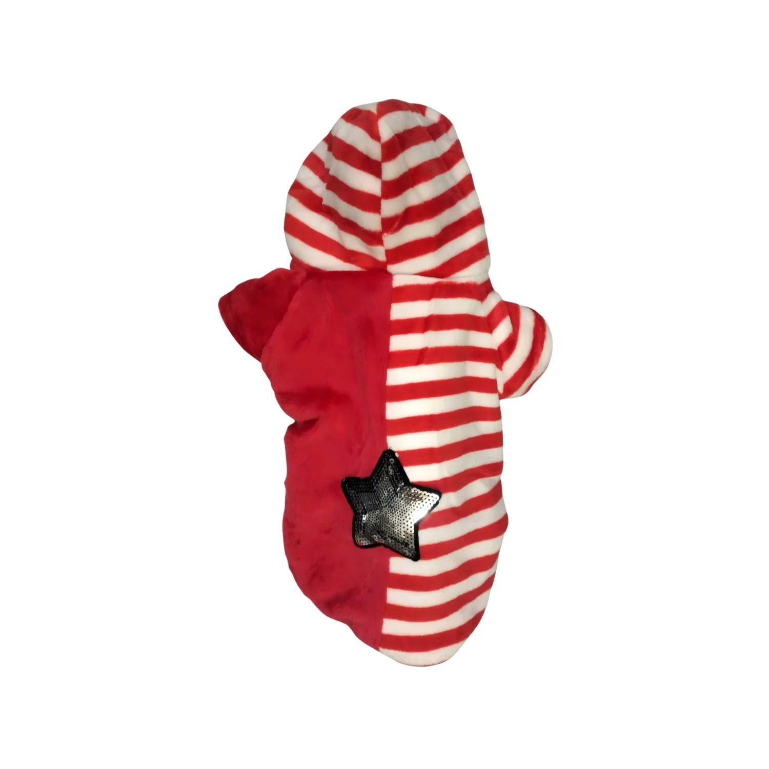 Nootie Winter Double Layer Jumpsuit with Hoodie for Dogs | Red-White | Warm, Soft & Lightweight - Image 7